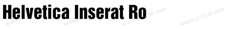 Helvetica Inserat Ro字体转换